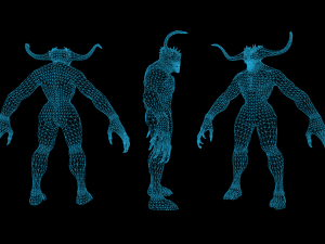 Demon Character 3D Model