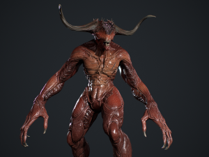 Demon Character 3D Model