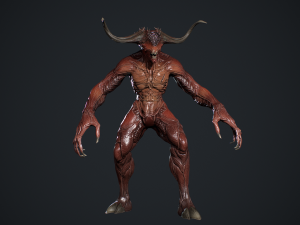 Demon Character 3D Model