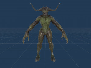 Demon Character 3D Model