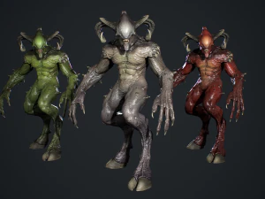 顔のない悪魔 3Dモデル