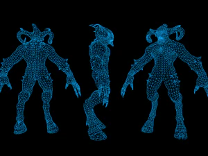 顔のない悪魔 3Dモデル