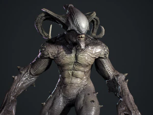 顔のない悪魔 3Dモデル