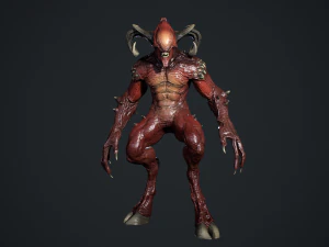 顔のない悪魔 3Dモデル