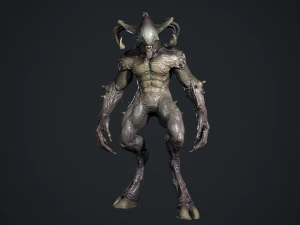 顔のない悪魔 3Dモデル