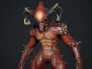 顔のない悪魔 3Dモデル