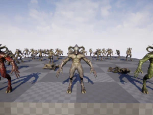 顔のない悪魔 3Dモデル