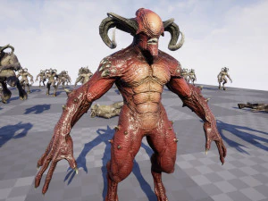 顔のない悪魔 3Dモデル