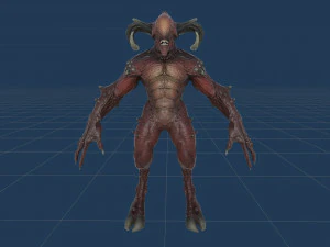 顔のない悪魔 3Dモデル