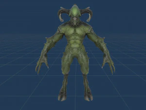 顔のない悪魔 3Dモデル