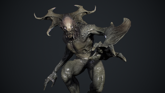 Demon Character 2 Model 3D .c4d .max .obj .3ds .fbx .stl .blend 