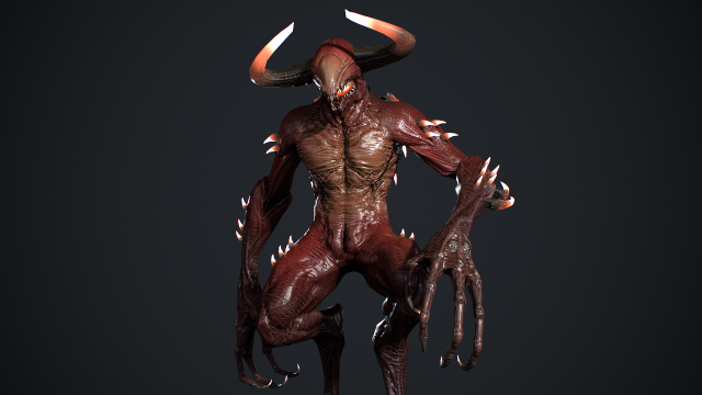 Faceless Demon 2 Modelo 3D .c4d .max .obj .3ds .fbx .stl .blend 