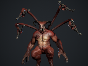 Fat Demon 2 Model 3D