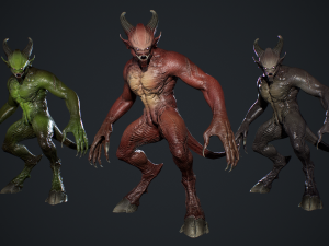 Demon Character 4 3D Model