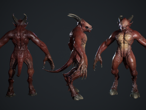 Demon Character 4 3D Model