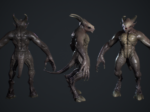 Demon Character 4 3D Model