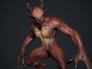 Demon Character 4 3D Model