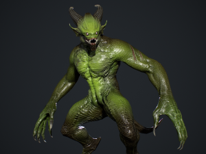 Demon Character 4 3D Model