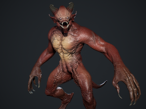 Demon Character 4 3D Model