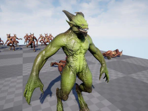 Demon Character 4 3D Model