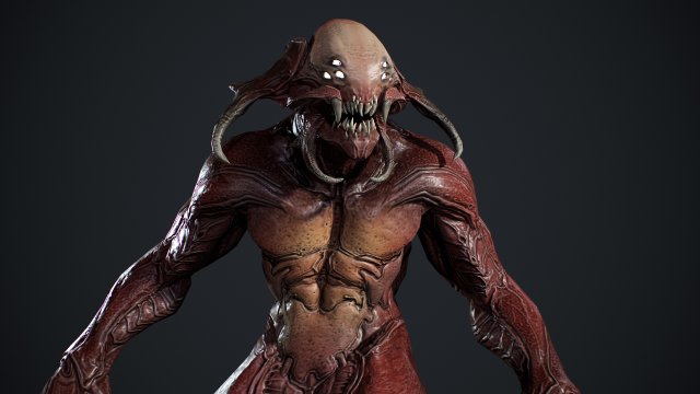 Demon Character 5 3D Model .c4d .max .obj .3ds .fbx .stl .blend 