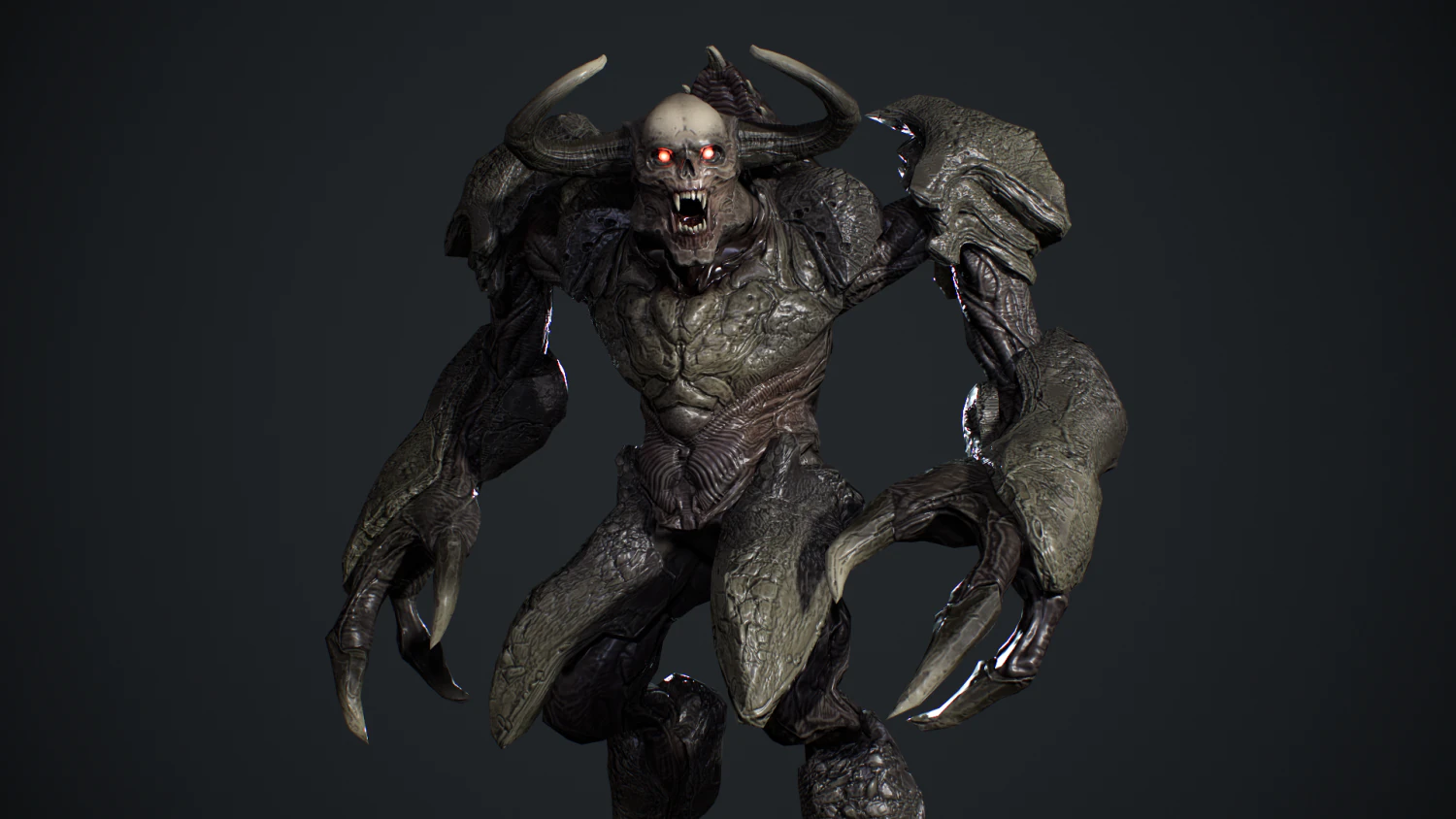High Demon 3 3D Model .c4d .max .obj .3ds .fbx .stl .blend 