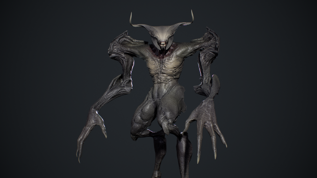 Faceless Demon 3 3D Model .c4d .max .obj .3ds .fbx .stl .blend 
