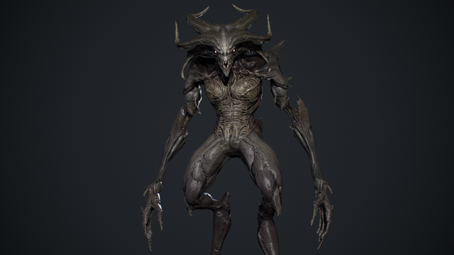 Demon Character 6 Model 3D .c4d .max .obj .3ds .fbx .stl .blend 