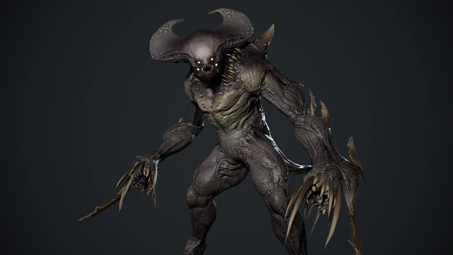 Demon Character 7 3D Model .c4d .max .obj .3ds .fbx .stl .blend 