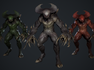 Demon Character 7 3D-Modell