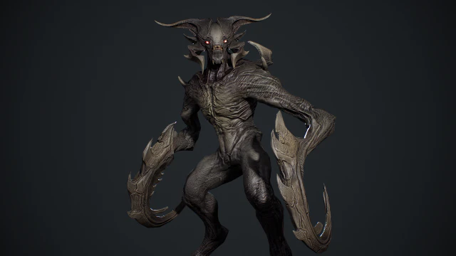 Personaggio Demone 9 Modello 3D .c4d .max .obj .3ds .fbx .stl .blend 