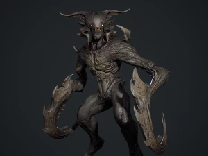 악마 캐릭터 9 3D 모델