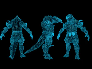 Dragon Warrior 3D Model