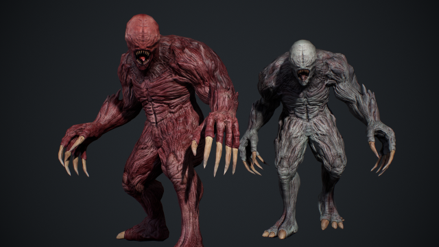 Monster 4 3D Model .c4d .max .obj .3ds .fbx .stl .blend 