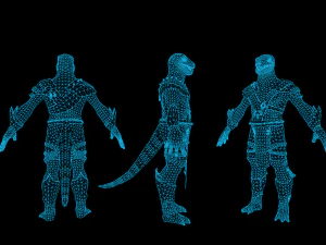 Lizardman Rogue 3D Model