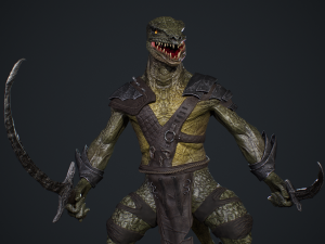Lizardman Rogue Model 3D