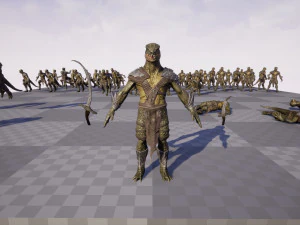 Lizardman Rogue 3D Model