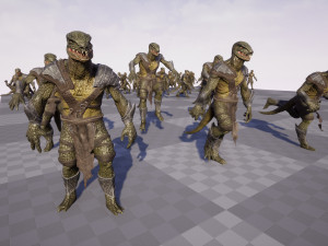 Lizardman Rogue Model 3D