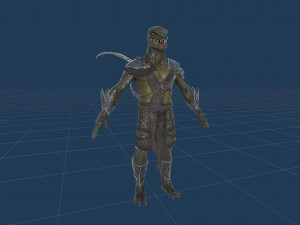 Lizardman Rogue Model 3D