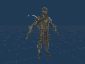 Lizardman Rogue 3D Model