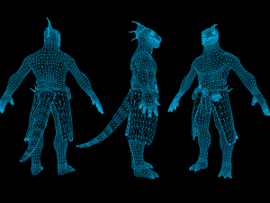 Lizardman Barbarian 3D 模型
