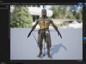 Lizardman Barbarian 3D Model