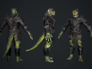 Lizardman Knight 3D Model