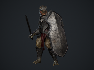 Lizardman Knight 3D 模型