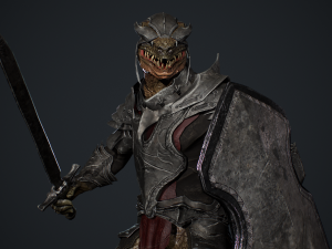 Lizardman Knight 3D 模型