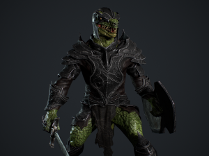 Lizardman Knight 3D 模型