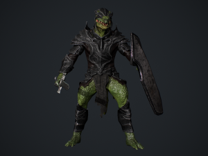 Lizardman Knight 3D 模型