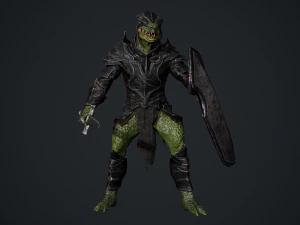 Lizardman Knight 3D Model