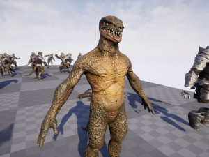 Lizardman Knight 3D 模型