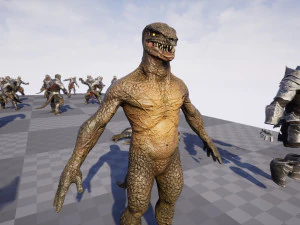 Lizardman Knight 3D Model